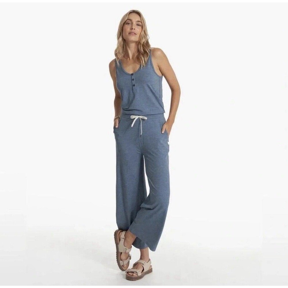 Vuori Women’s Azure Heather The Falls Jumpsuit Size Medium